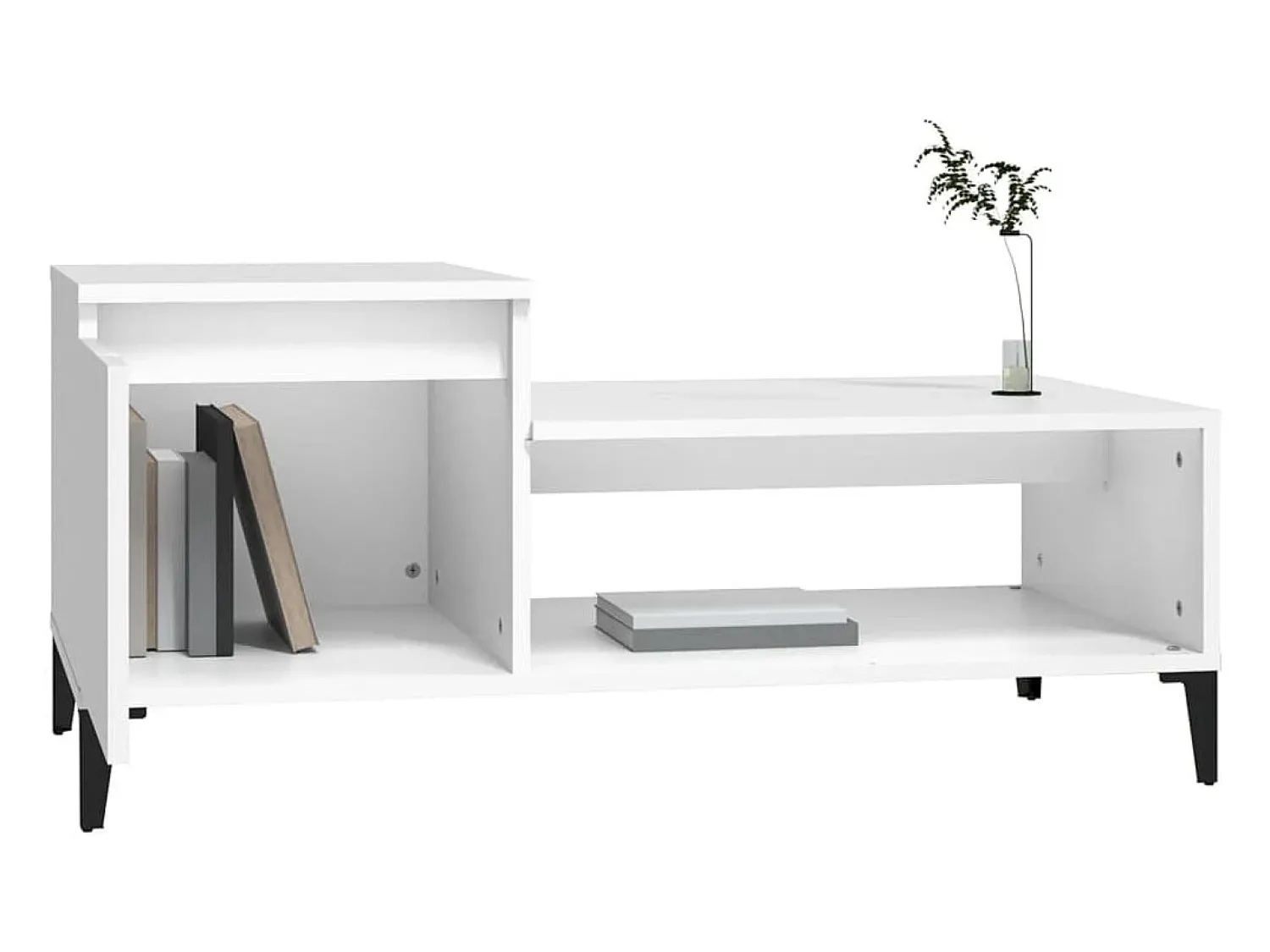 Mesa de centro 100x50x45 cm derivados de madeira PT145753^ Mesa De Centro