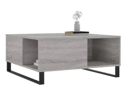 Mesa de centro 80x80x36,5 cm derivados madeira sonoma PT553861^ Mesa De Centro