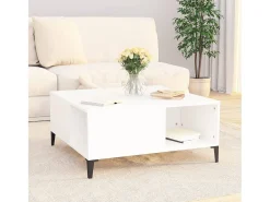 Sale Mesa de centro 80x80x36,5 cm derivados de madeira PT859006 Branco