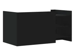 vidaxl Mesa de centro 100x50x50 cm derivados de madeira Preto