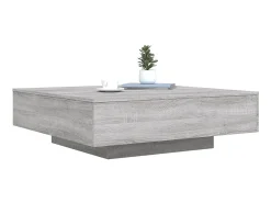 Mesa de centro 100x100x31 cm derivados madeira sonoma PT795745^ Mesa De Centro