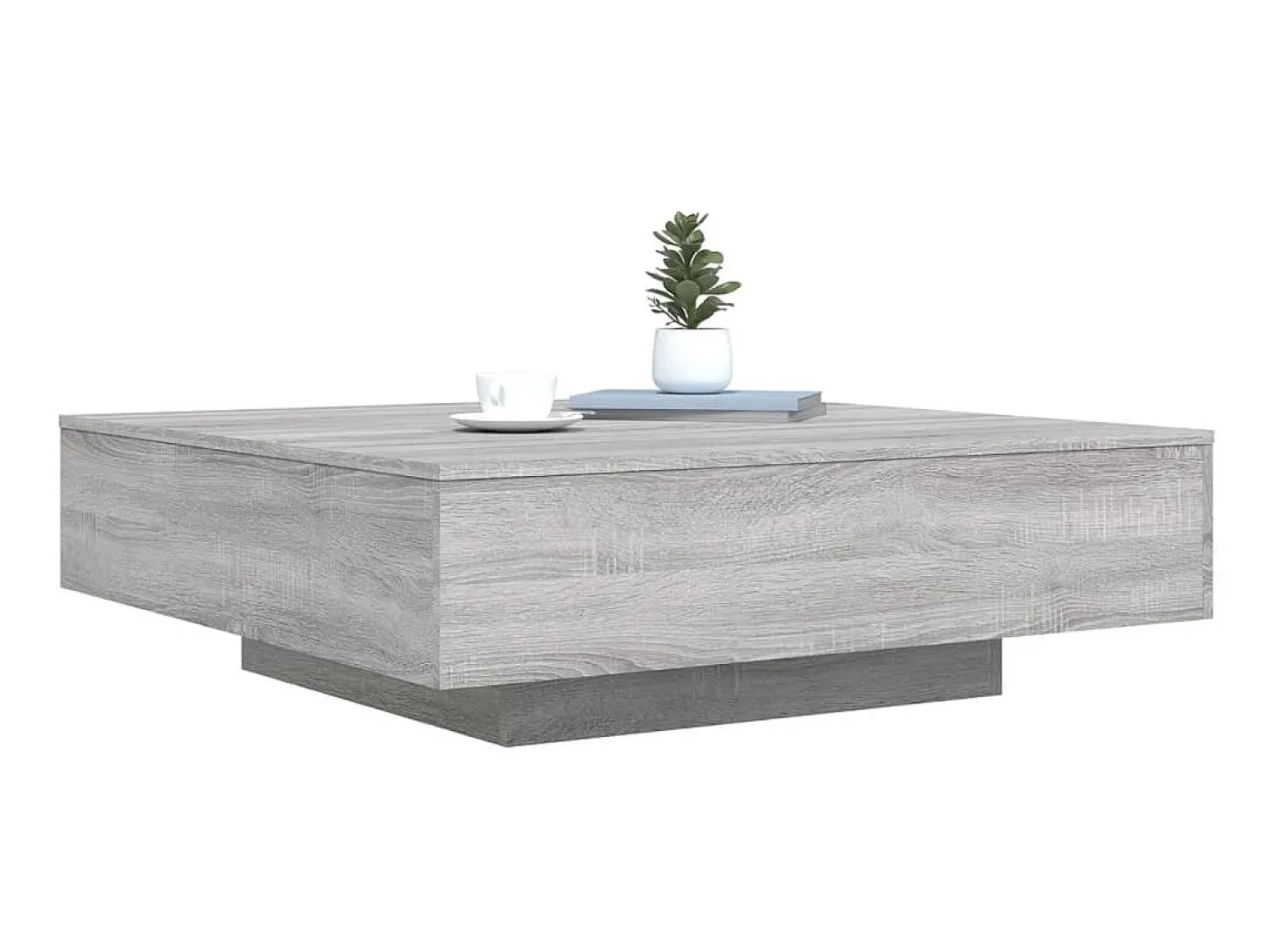 Mesa de centro 100x100x31 cm derivados madeira sonoma PT795745^ Mesa De Centro
