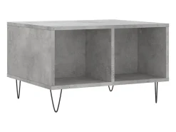 Mesa de centro 60x50x36,5 cm derivados de madeira cinza cimento PT656839^ Mesa De Centro