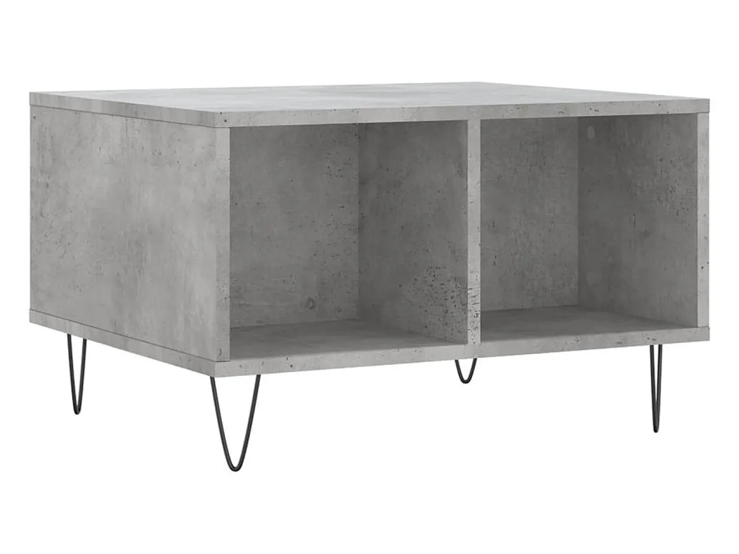 Mesa de centro 60x50x36,5 cm derivados de madeira cinza cimento PT656839^ Mesa De Centro