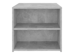New Mesa de centro 50x50x45 cm derivados de madeira cimento PT951089 Cinzento