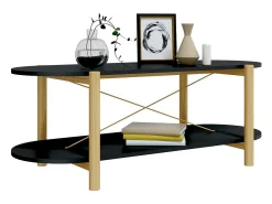 Hot Mesa de centro 110x48x40 cm derivados de madeira PT925255 Preto