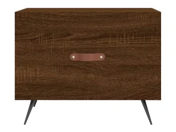 Mesa De Centro|vidaxl Mesa de centro 50x50x40 cm derivados madeira carvalho castanho Natural claro