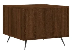 Mesa De Centro|vidaxl Mesa de centro 50x50x40 cm derivados madeira carvalho castanho Natural claro