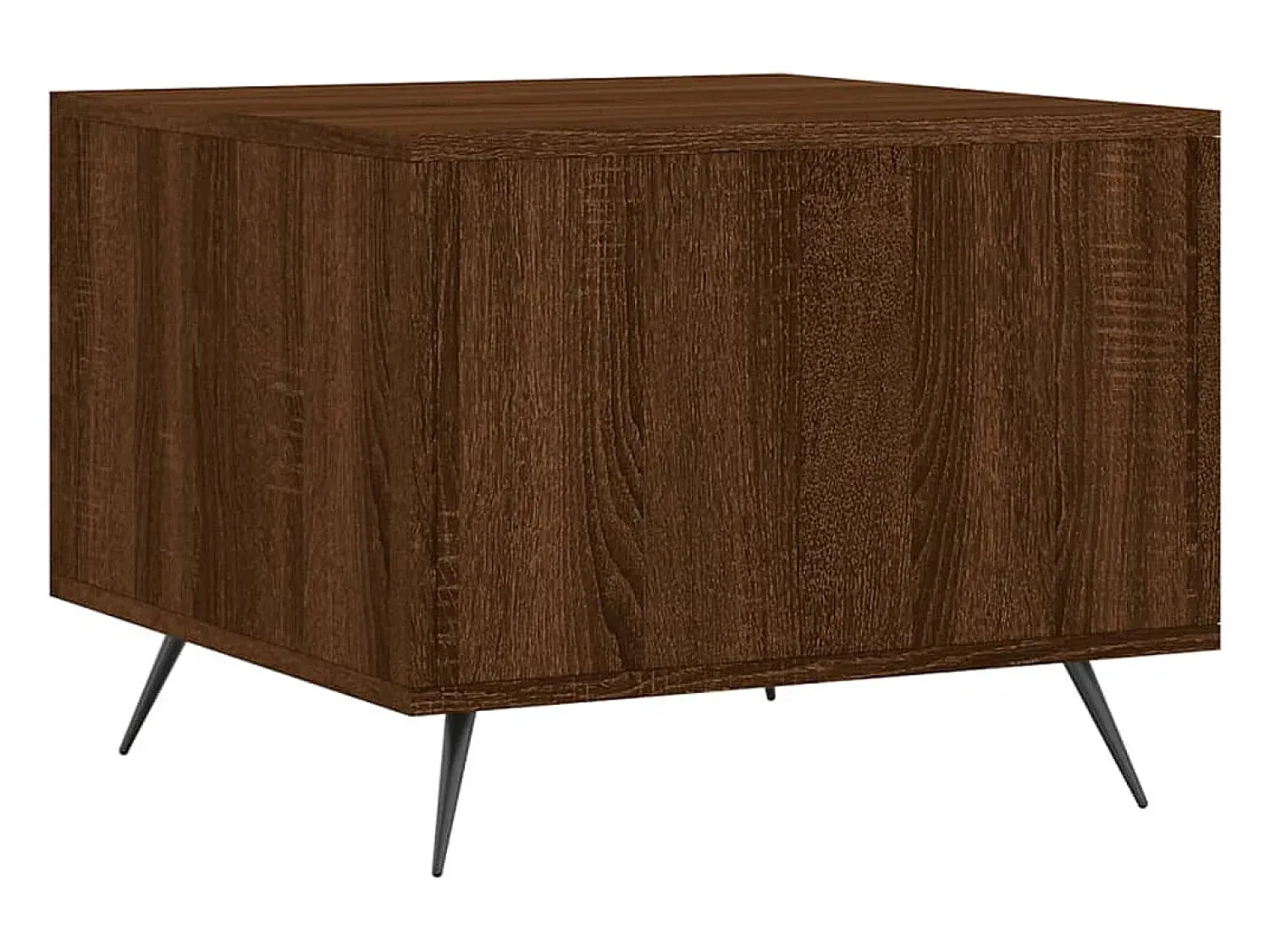 Mesa De Centro|vidaxl Mesa de centro 50x50x40 cm derivados madeira carvalho castanho Natural claro