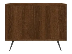 Mesa De Centro|vidaxl Mesa de centro 50x50x40 cm derivados madeira carvalho castanho Natural claro