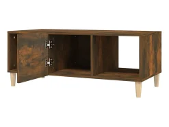 Mesa De Centro| Mesa de centro 102x50x40 cm derivados madeira carvalho fumado PT946054 Castanho