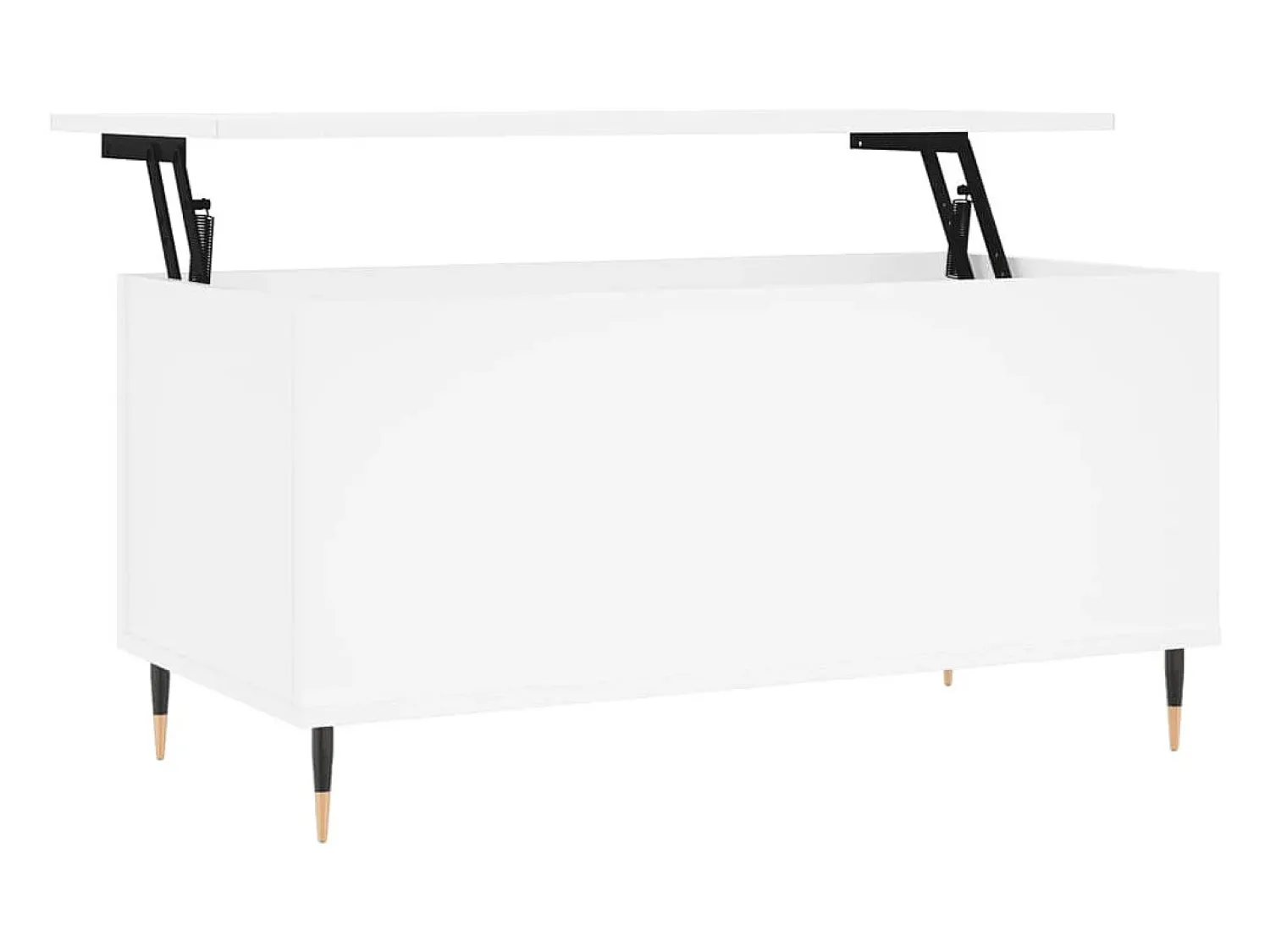 Mesa De Centro*vidaxl Mesa de centro 90x44,5x45 cm derivados de madeira Branco