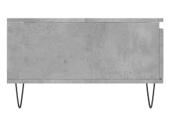 Outlet vidaxl Mesa de centro 90x60x35 cm derivados madeira cimento Cinzento
