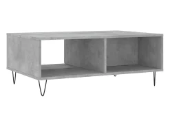 Outlet vidaxl Mesa de centro 90x60x35 cm derivados madeira cimento Cinzento