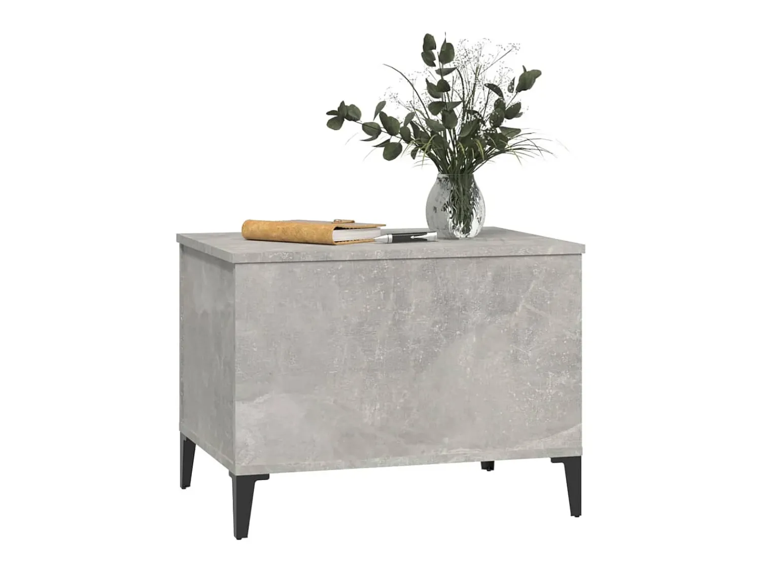 Sale Mesa de centro 60x44,5x45 cm derivados madeira cimento PT878845 Cinzento