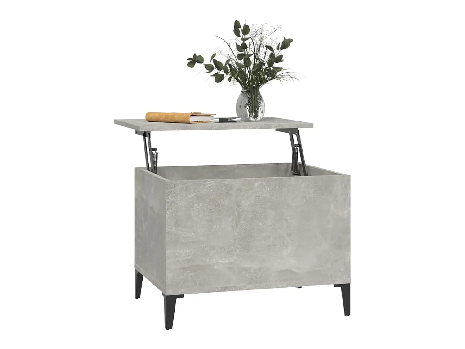 Sale Mesa de centro 60x44,5x45 cm derivados madeira cimento PT878845 Cinzento