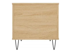 vidaxl Mesa de centro 60x44,5x45 cm derivados madeira carvalho sonoma^ Mesa De Centro