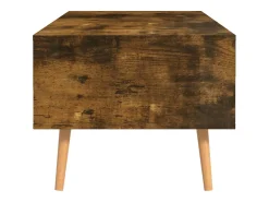 Mesa De Centro|vidaxl Mesa de centro 100x49,5x43 cm derivados madeira carvalho fumado Natural claro