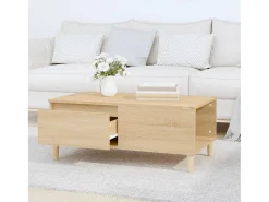 Mesa de centro 90x50x36,5 cm derivados madeira carvalho sonoma PT340262^ Mesa De Centro