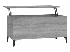 Mesa De Centro*vidaxl Mesa de centro 90x44,5x45 cm derivados de madeira cinza sonoma Cinzento