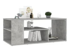 Mesa De Centro* Mesa de centro 100x50x40 cm derivados madeira cimento PT768048 Cinzento