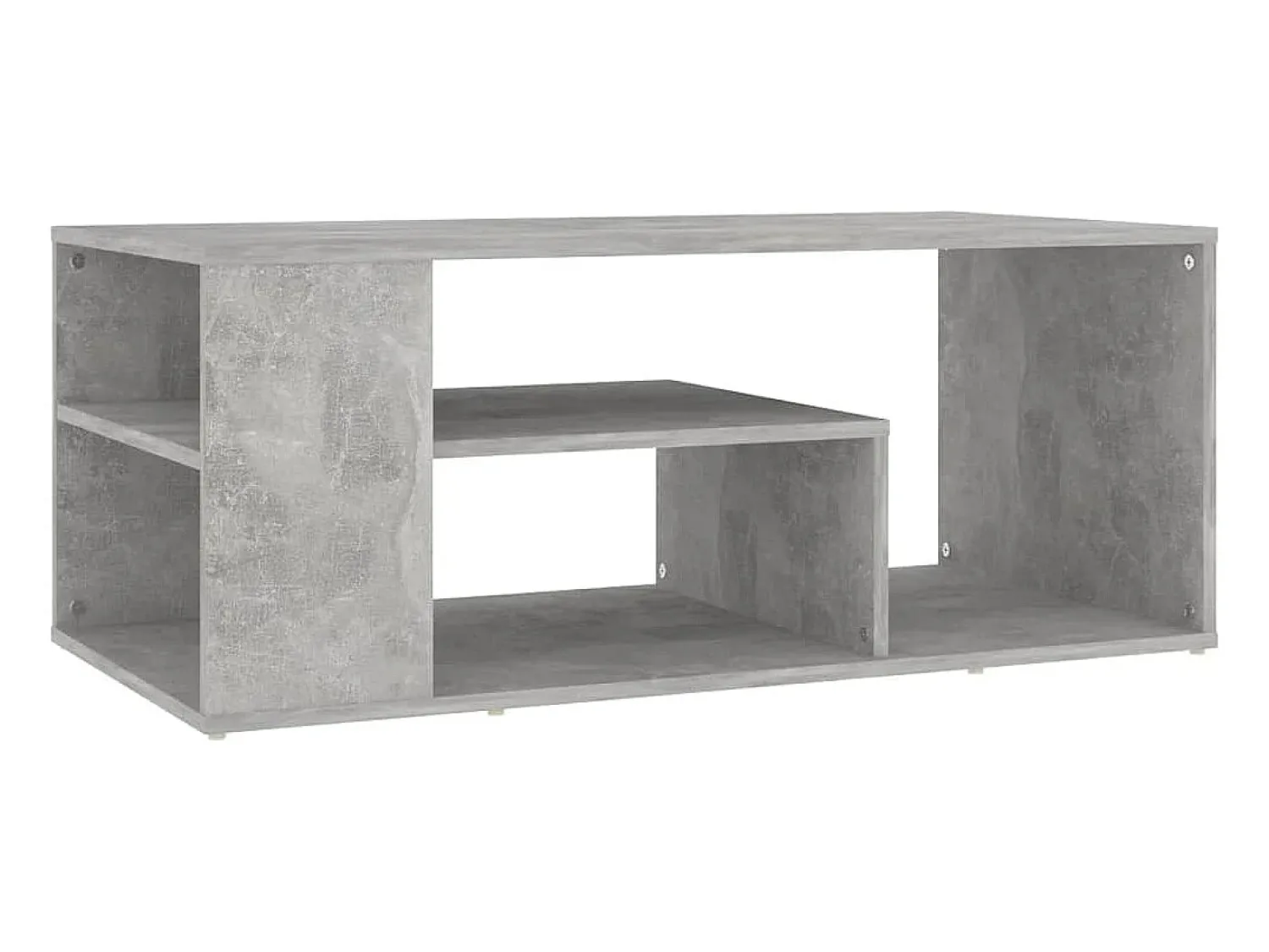 Mesa De Centro* Mesa de centro 100x50x40 cm derivados madeira cimento PT768048 Cinzento