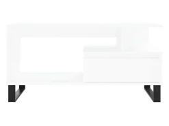 Mesa De Centro|vidaxl Mesa de centro 90x49x45 cm derivados de madeira Branco