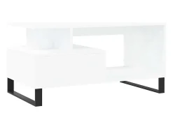 Mesa De Centro|vidaxl Mesa de centro 90x49x45 cm derivados de madeira Branco