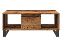 Mesa De Centro*vidaxl Mesa de centro 90x50x36,5 cm derivados de madeira madeira velha Natural claro