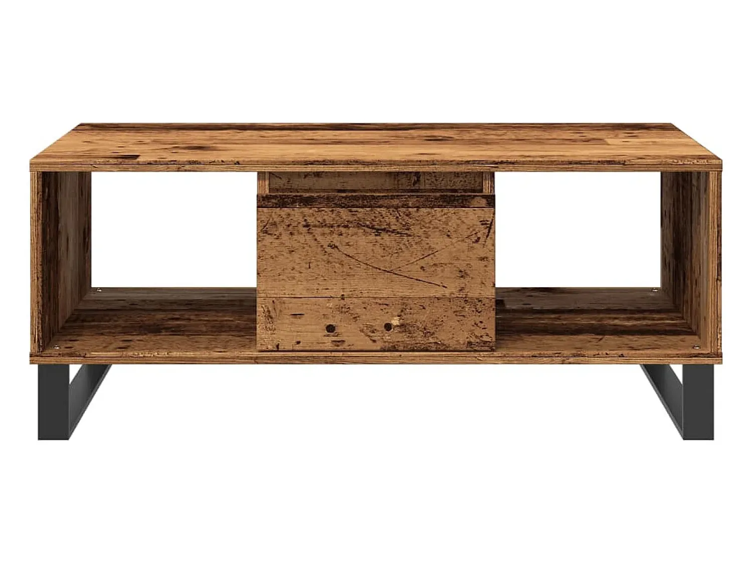 Mesa De Centro*vidaxl Mesa de centro 90x50x36,5 cm derivados de madeira madeira velha Natural claro