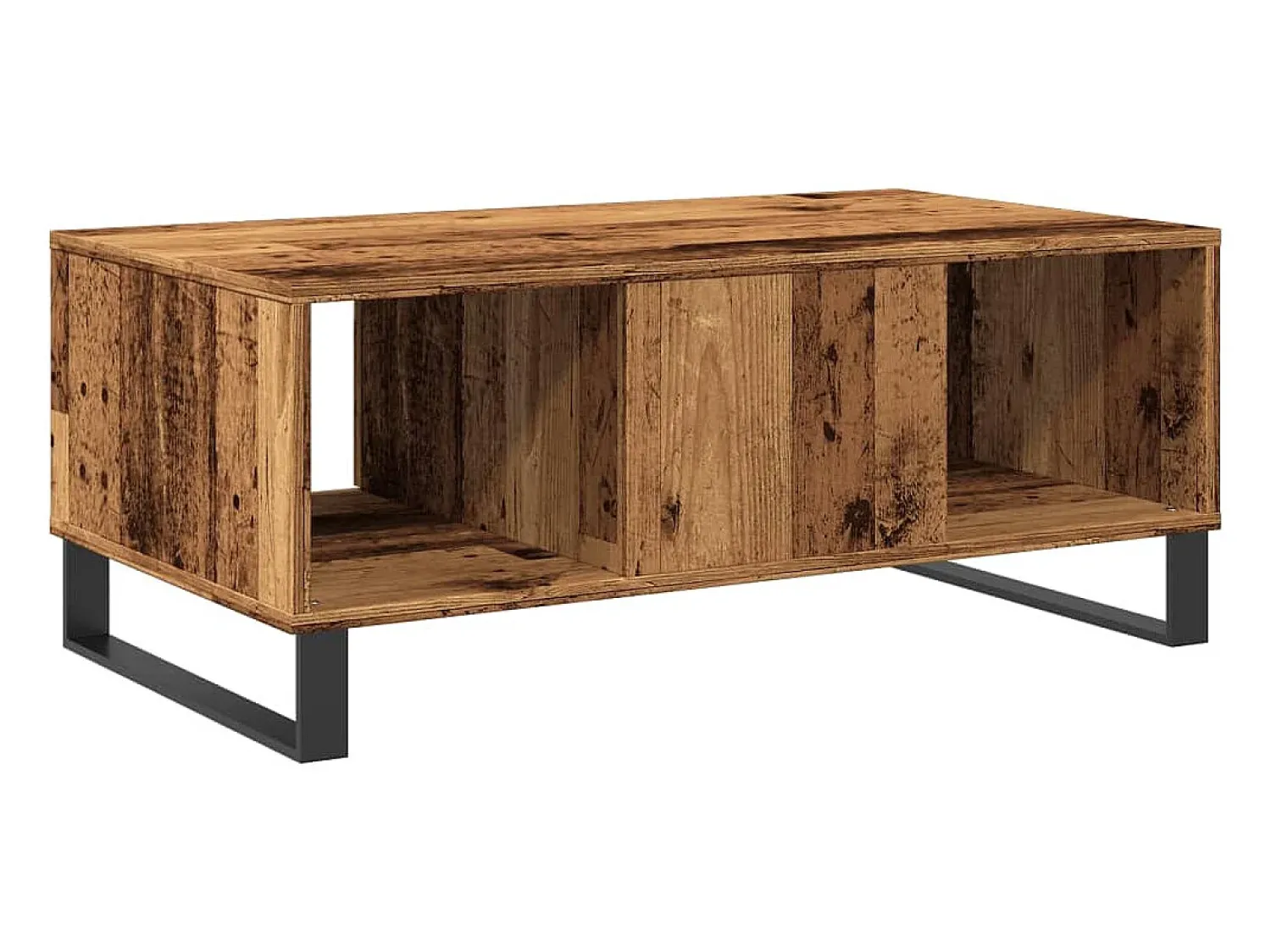 Mesa De Centro*vidaxl Mesa de centro 90x50x36,5 cm derivados de madeira madeira velha Natural claro