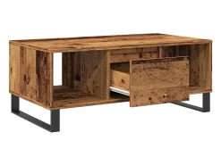 Mesa De Centro*vidaxl Mesa de centro 90x50x36,5 cm derivados de madeira madeira velha Natural claro