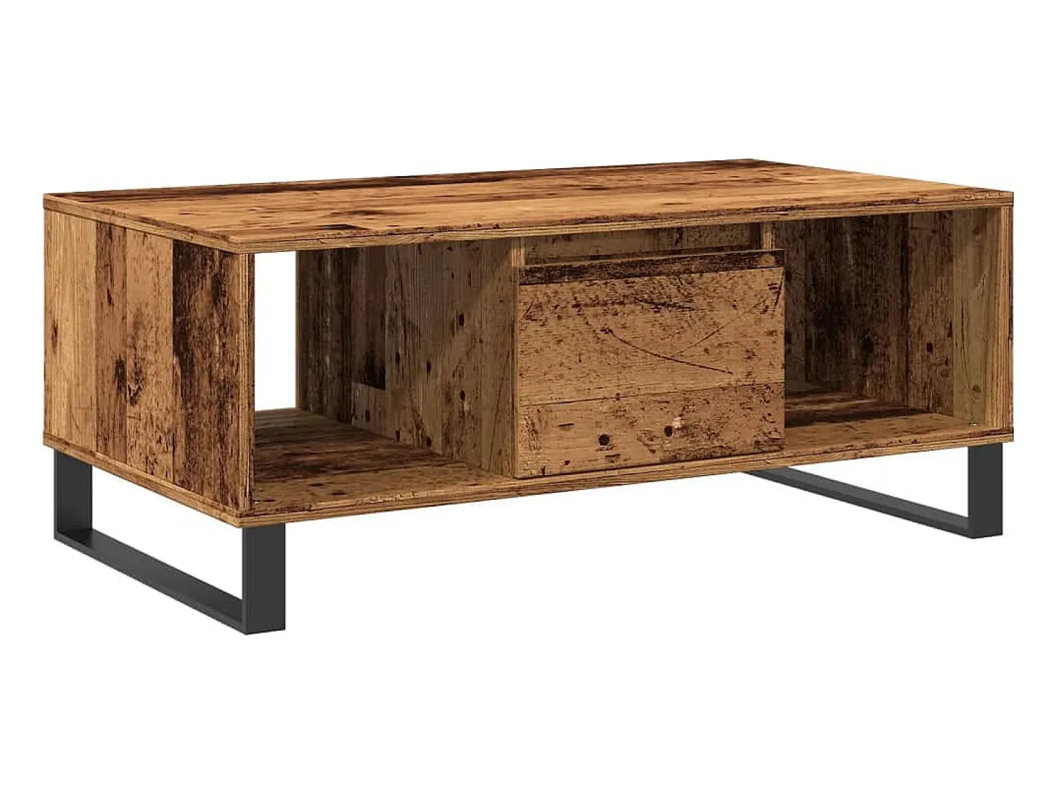 Mesa De Centro*vidaxl Mesa de centro 90x50x36,5 cm derivados de madeira madeira velha Natural claro