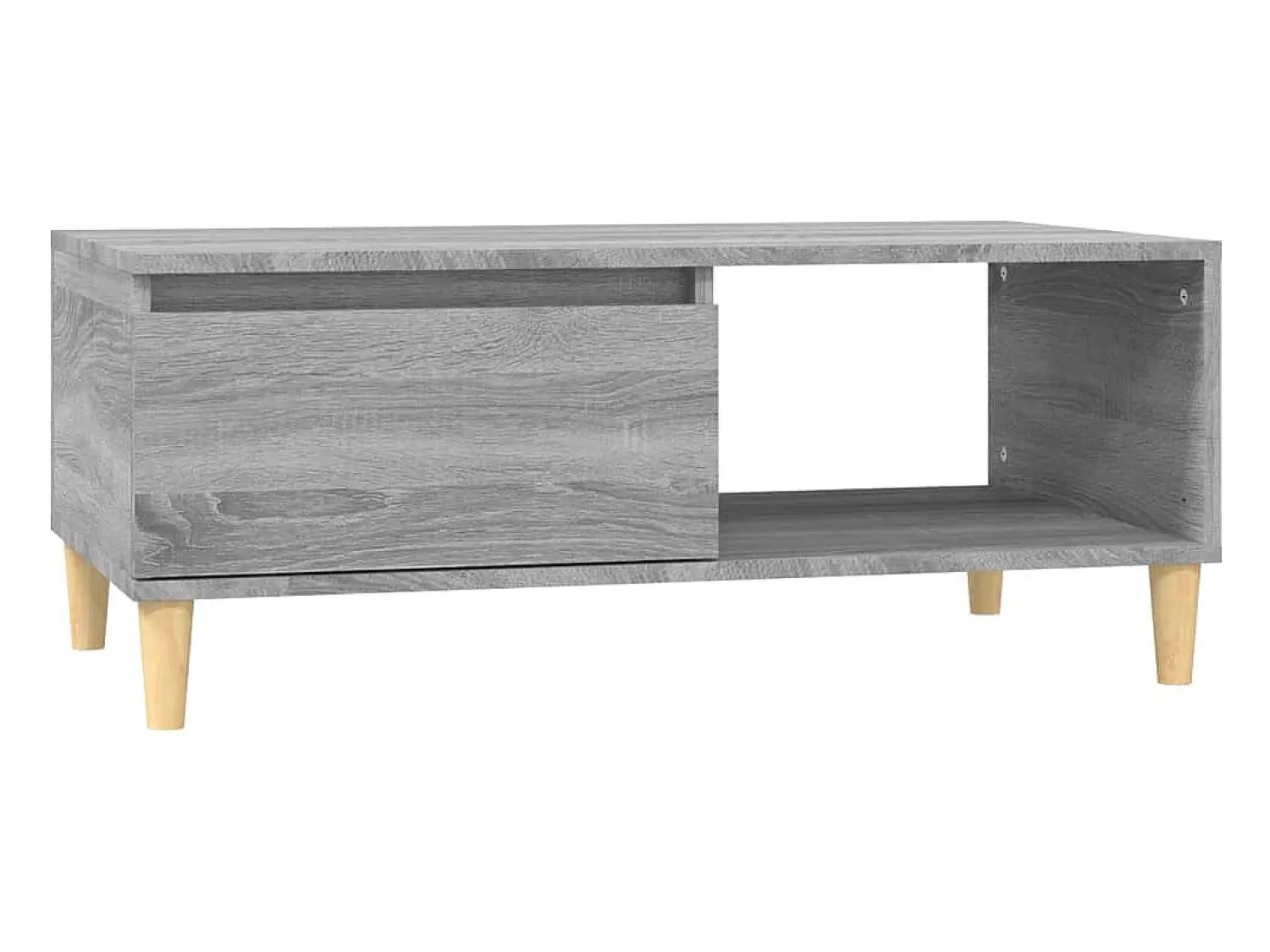 Mesa De Centro*vidaxl Mesa de centro 90x50x36,5 cm derivados madeira sonoma Cinzento