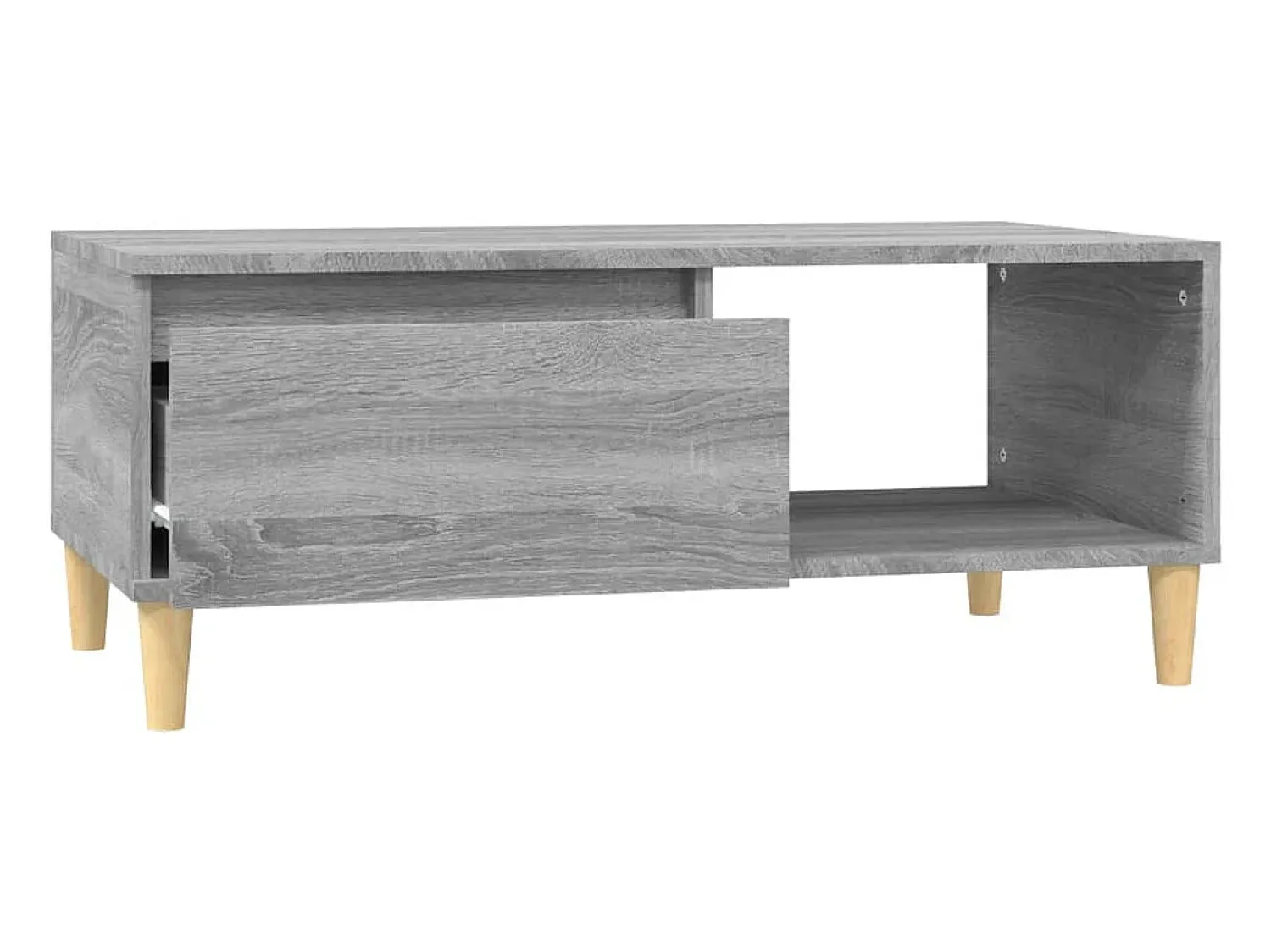 Mesa De Centro*vidaxl Mesa de centro 90x50x36,5 cm derivados madeira sonoma Cinzento