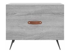 vidaxl Mesa de centro 50x50x40 cm derivados madeira sonoma cinza^ Mesa De Centro