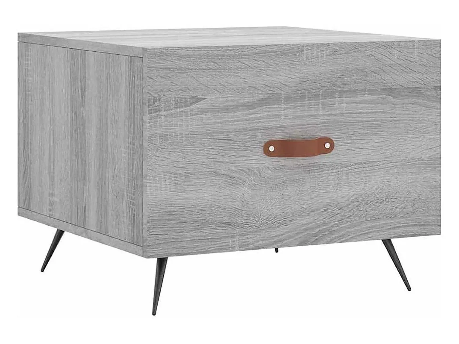 vidaxl Mesa de centro 50x50x40 cm derivados madeira sonoma cinza^ Mesa De Centro
