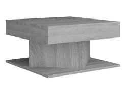 Mesa De Centro| Mesa de centro 57x57x30 cm derivados de madeira sonoma PT918513 Cinzento