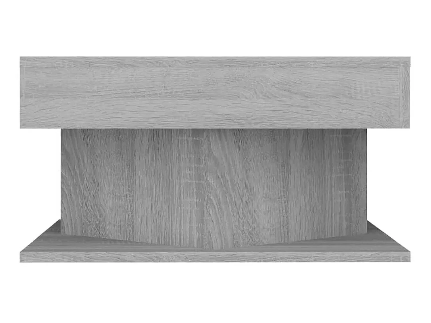 Mesa De Centro| Mesa de centro 57x57x30 cm derivados de madeira sonoma PT918513 Cinzento