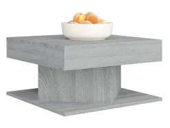 Mesa De Centro| Mesa de centro 57x57x30 cm derivados de madeira sonoma PT918513 Cinzento