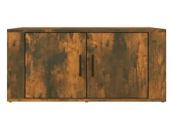 Discount vidaxl Mesa de centro 80x50x36 cm derivados madeira carvalho fumado Natural claro