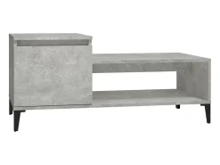 Mesa De Centro| Mesa de centro 100x50x45 cm derivados madeira cimento PT576902 Cinzento