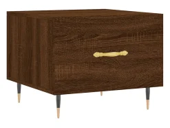 Mesa De Centro*vidaxl Mesa de centro 50x50x40 cm derivados madeira carvalho castanho Natural claro