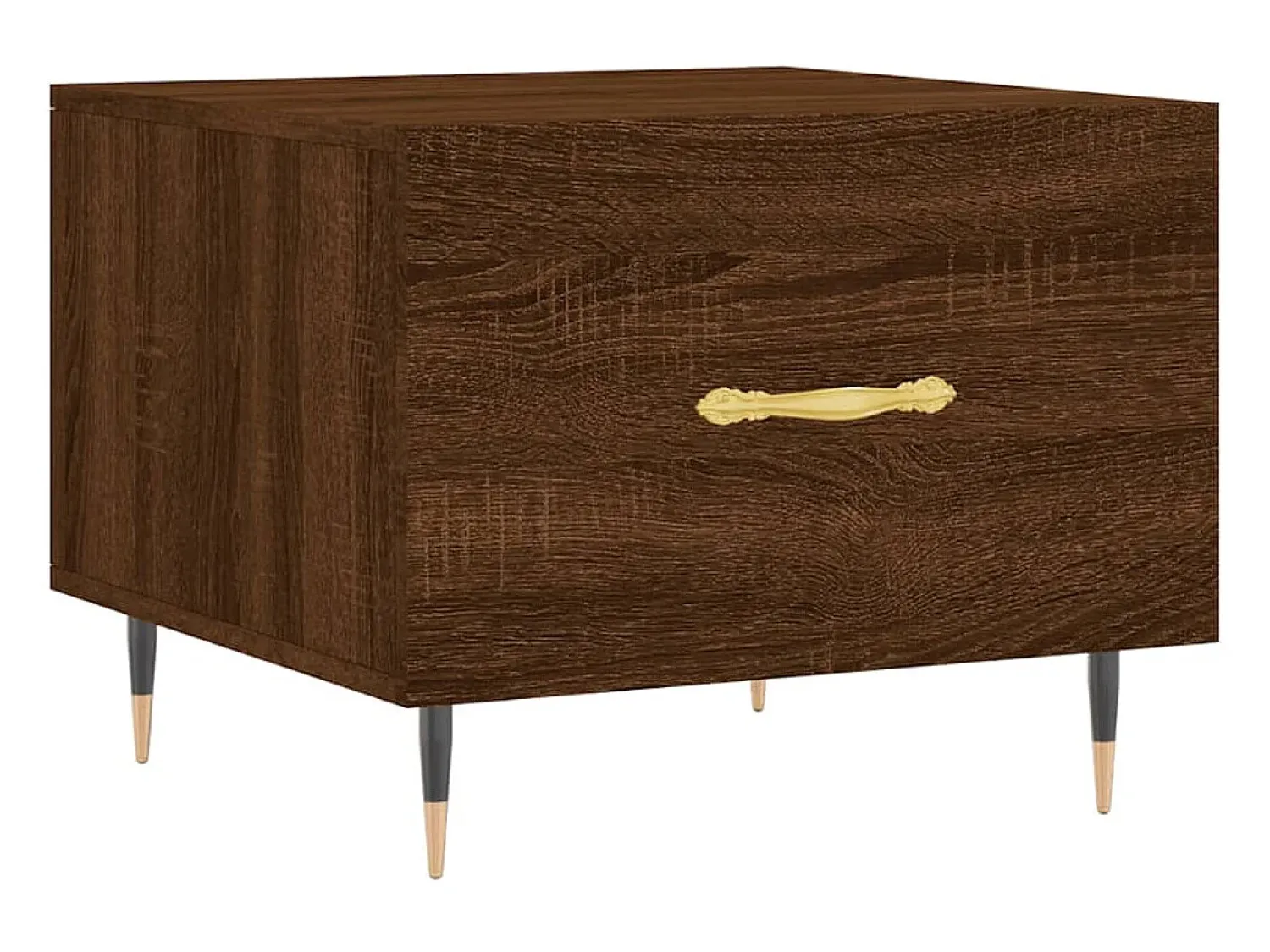 Mesa De Centro*vidaxl Mesa de centro 50x50x40 cm derivados madeira carvalho castanho Natural claro