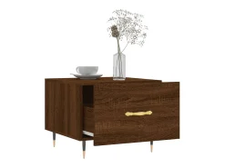 Mesa De Centro*vidaxl Mesa de centro 50x50x40 cm derivados madeira carvalho castanho Natural claro