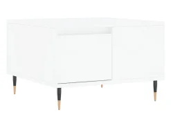 Mesa De Centro|vidaxl Mesa de centro 55x55x36,5 cm derivados de madeira Branco