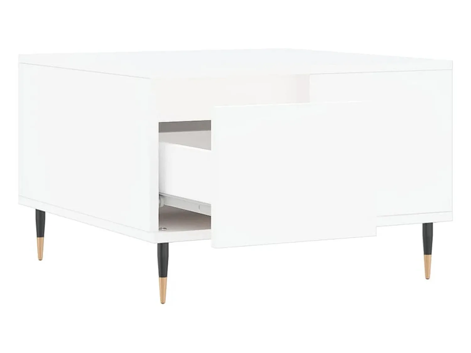 Mesa De Centro|vidaxl Mesa de centro 55x55x36,5 cm derivados de madeira Branco