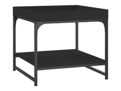 Mesa De Centro*vidaxl Mesa de centro 49,5x49,5x45 cm derivados de madeira Preto