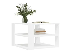 Mesa De Centro| Mesa de centro 59,5x59,5x40 cm derivados de madeira PT625639 Branco