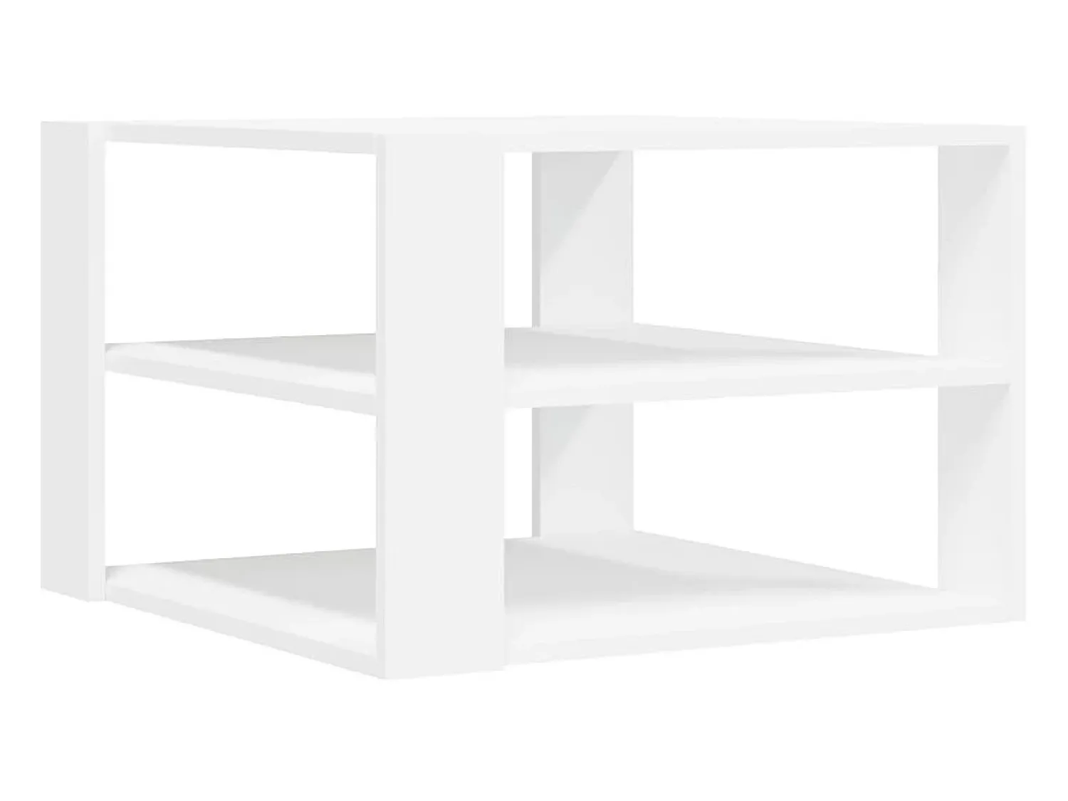 Mesa De Centro| Mesa de centro 59,5x59,5x40 cm derivados de madeira PT625639 Branco